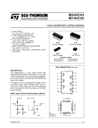 Datasheet 74HC05 manufacturer STMicroelectronics